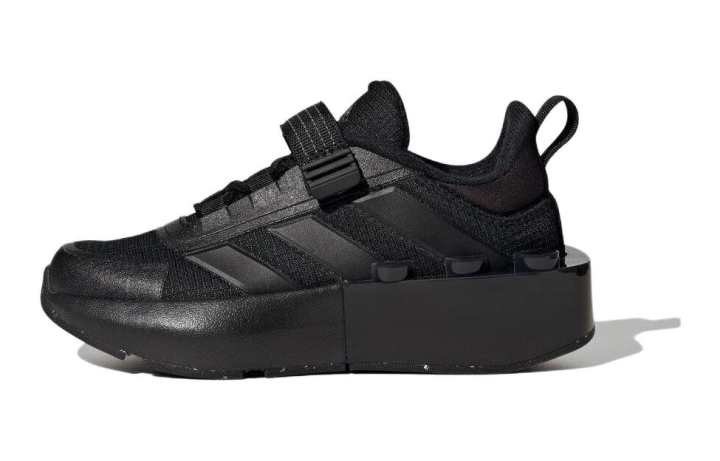 Adidas adidas Tech Runner LEGO X Little Kid 'Triple Black'