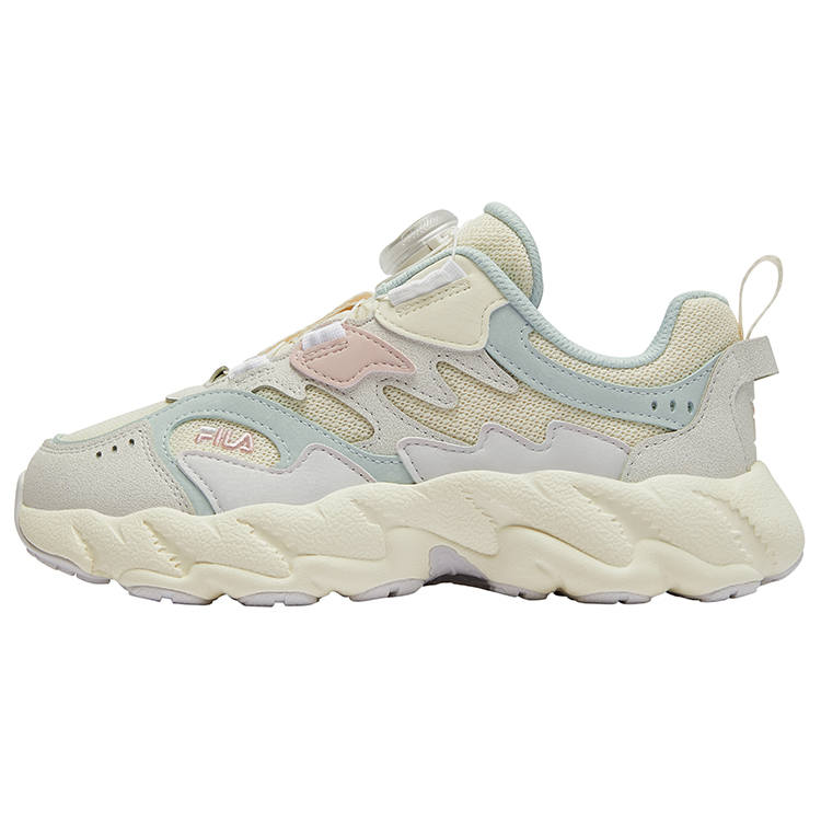 FILA KIDS BOA Kids' Running Shoes Milk White/Rain Mist Gray Kids'