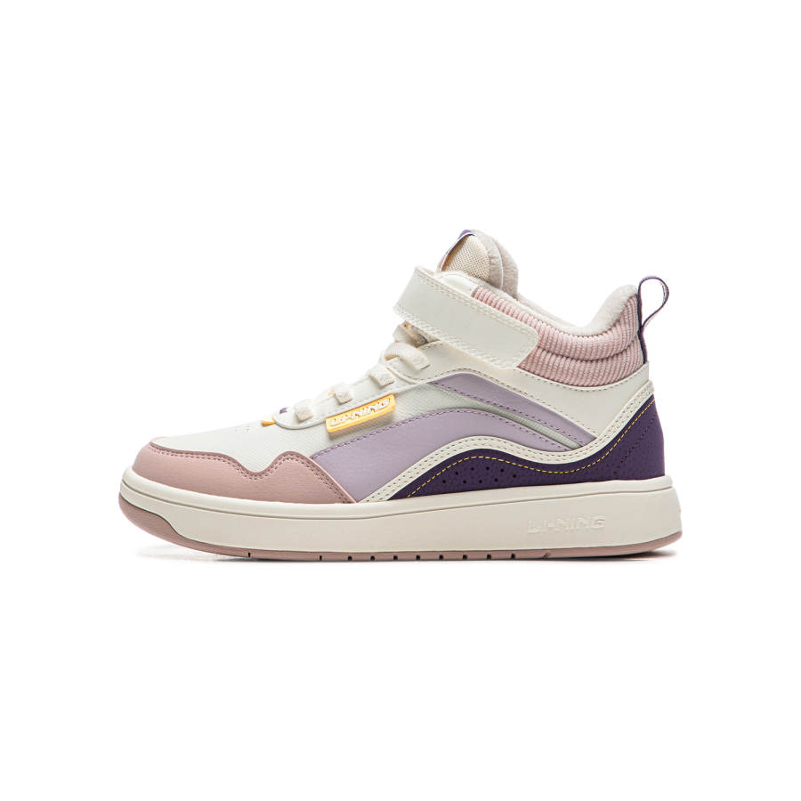Li-Ning YOUNG Li Ning YOUNG Sports Life Collection Comfortable And Trendy Slip Resistant Cushioning Rebound Thermal High top
