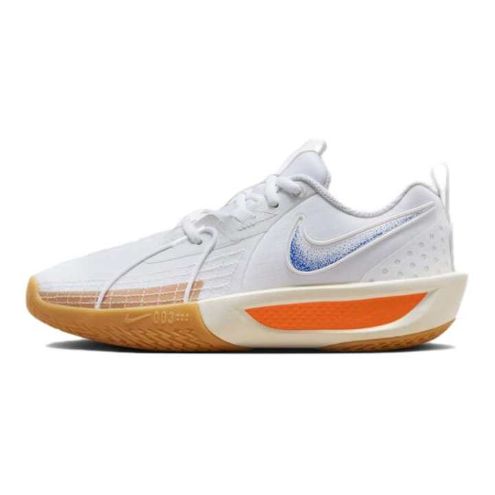 Nike Nike G.T. Cut 3 Synthetic Leather Low top Basketball Shoes White Blue Yellow Kids'