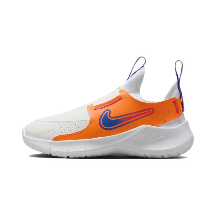 Nike Nike Flex Runner 3 Comfortable And Lightweight Abrasion Resistant Low top Kids' Running Shoes White Orange Kids'