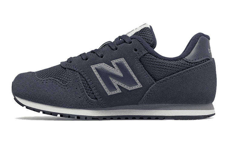 New Balance New Balance NB 373 Slip Resistant Cushioning Abrasion Resistant Breathable Low top Running Shoes Dark Blue Kids'