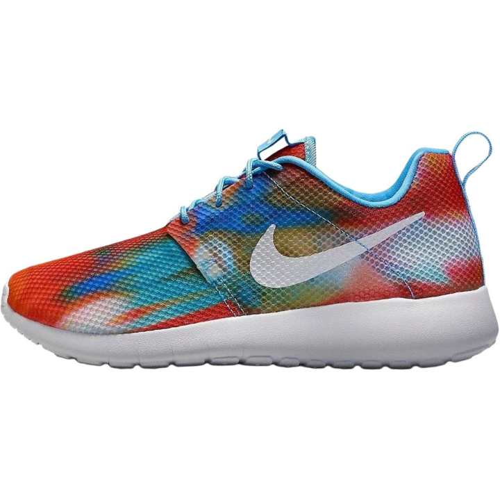 Nike Nike Roshe One Slip Resistant Abrasion Resistant Low top Running Shoes Red Blue Kids'