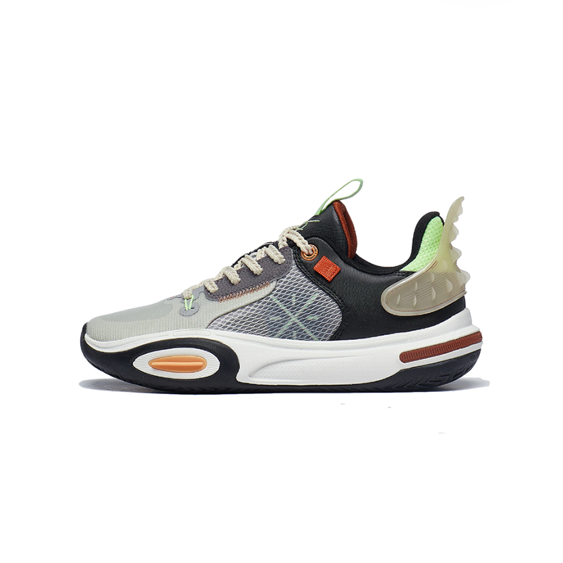 Li-Ning YOUNG Li Ning YOUNG All City 11 YOUNG Low top Basketball Shoes Gray Black Kids'