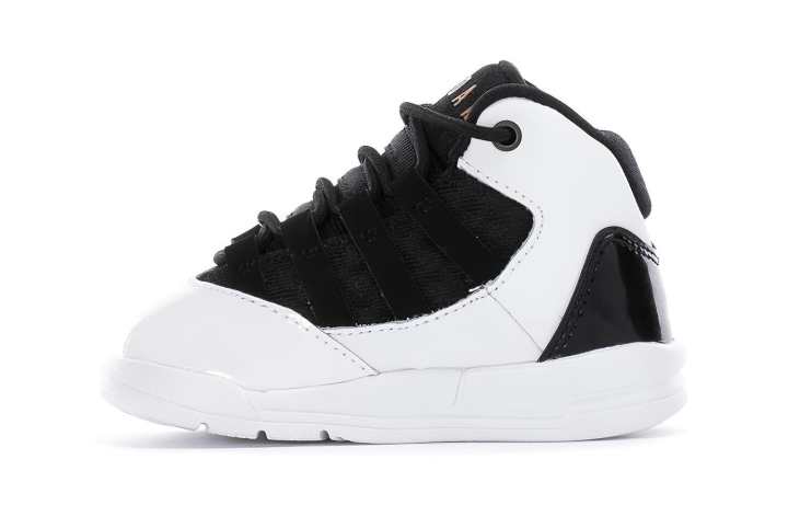 Jordan Jordan Cow Leather High top Toddler Shoes Black White Infant And Toddler