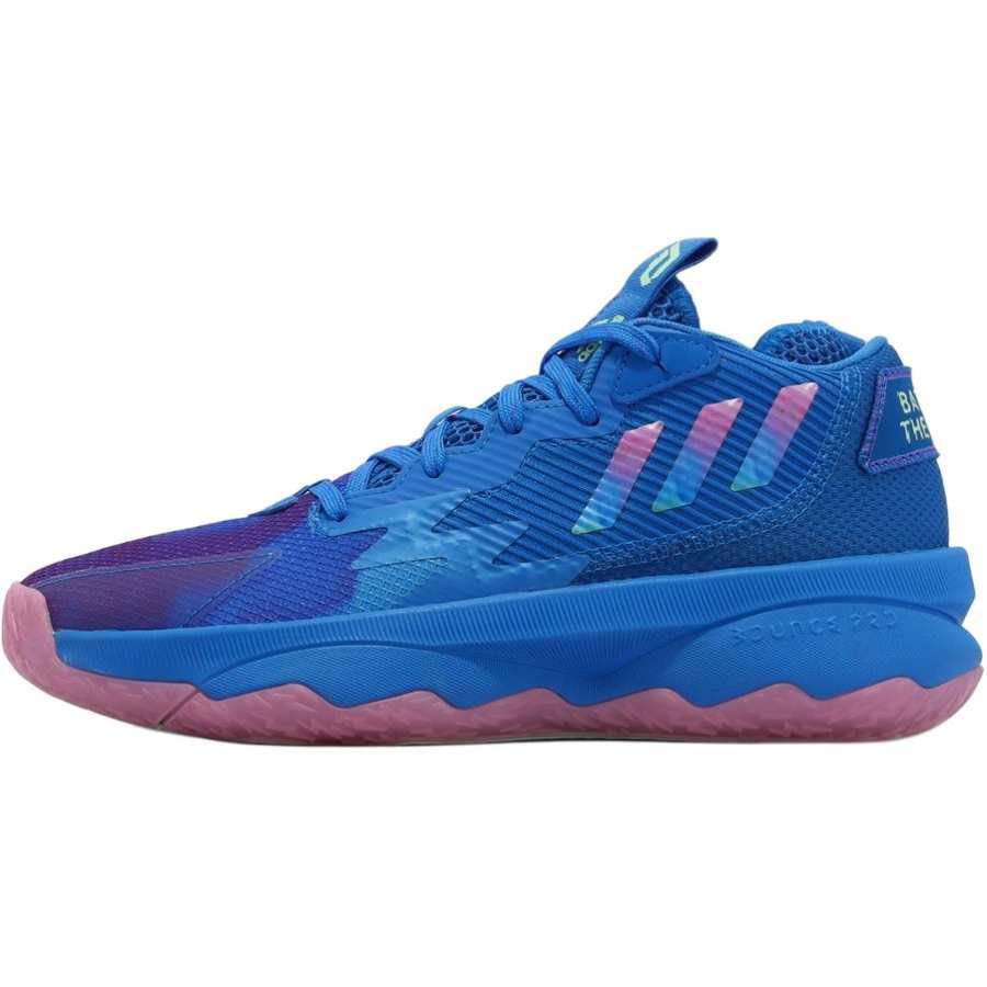 Adidas Adidas D Lillard 8 Mid top Children's Basketball Shoes Blue Unisex