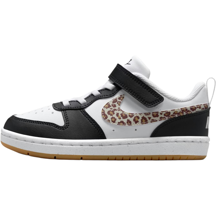 Nike Nike Court Borough Low top Skateboard Shoes White Black Children Aged 3 7 Years Old