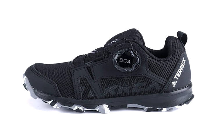 Adidas Adidas Terrex Agravic Boa K Vintage Abrasion Resistant Low top Kids' Running Shoes Black Kids'