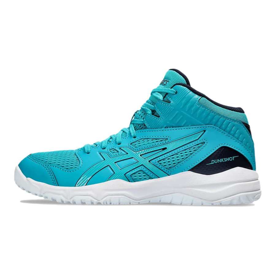 ASICS Dunkshot Mb 9 Slip Resistant Abrasion Resistant Mid top Children's Basketball Shoes Blue Kids'