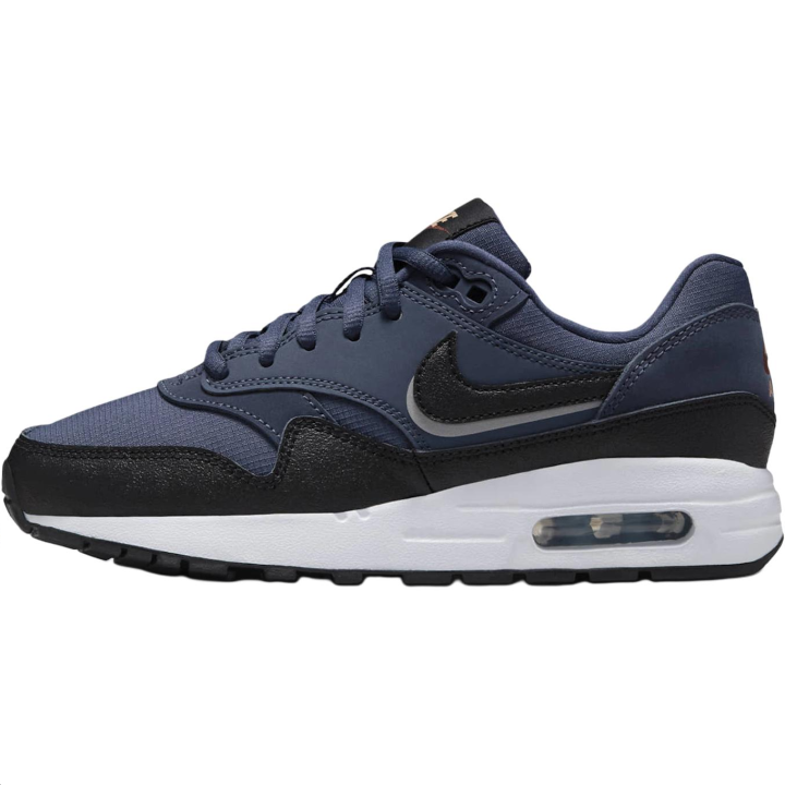 Nike Nike Air Max 1 Abrasion Resistant Running Shoes Blue Kids'