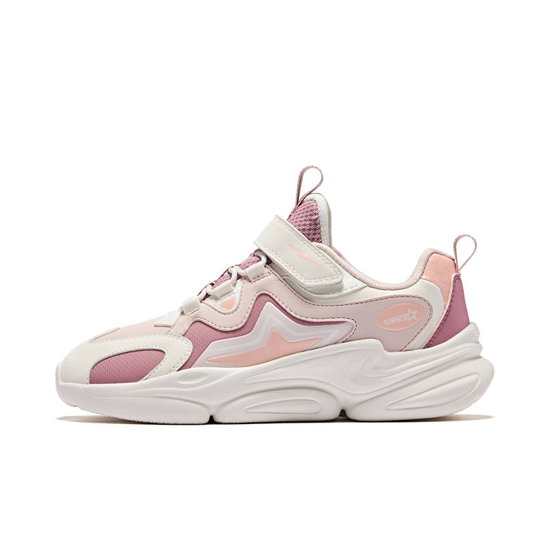 ERKE KIDS Abrasion Resistant Low top Kids Lifestyle Shoes Pink White Kids'