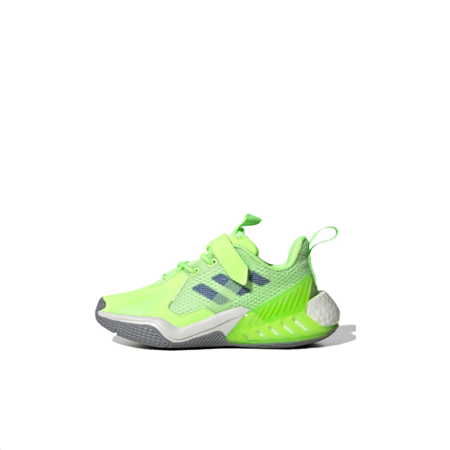Adidas Adidas 4Uture One El K Slip Resistant Abrasion Resistant Low top Kids' Running Shoes Green Blue Kids'