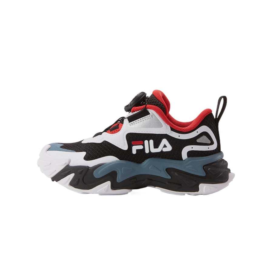 FILA KIDS Canvas, Cow Leather Slip Resistant, Abrasion Resistant, Breathable Low top Kids' Outdoor Shoes