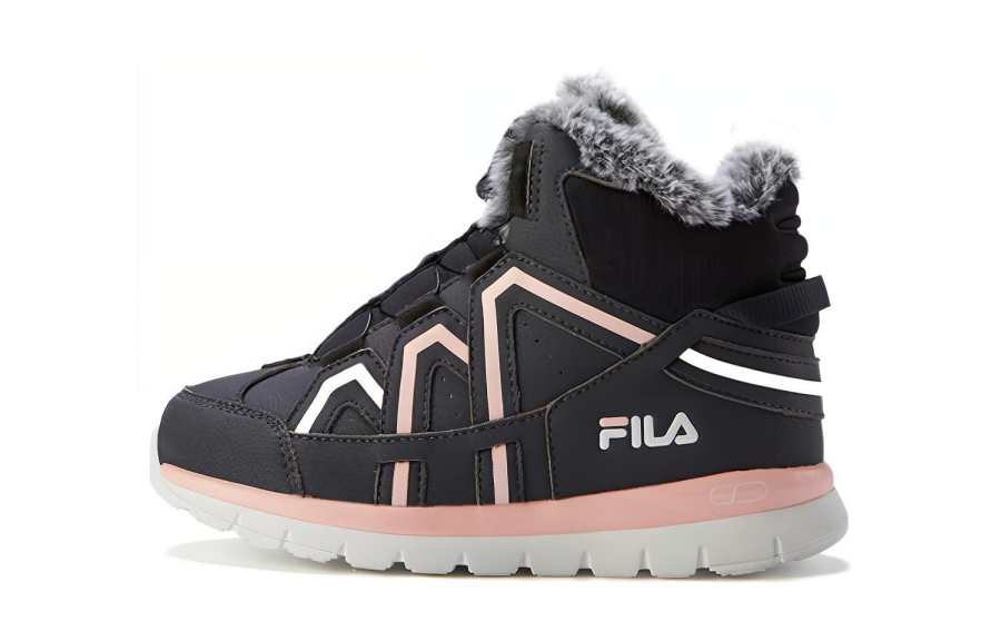 FILA KIDS Abrasion Resistant Abrasion Resistant Ankle Length Kids' Boots Black Pink Kids'