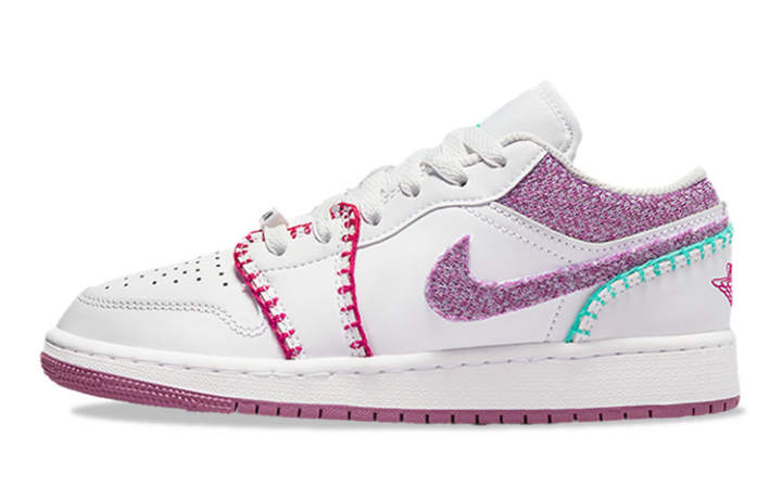 Jordan Jordan 1 Low White Light Bordeaux GS