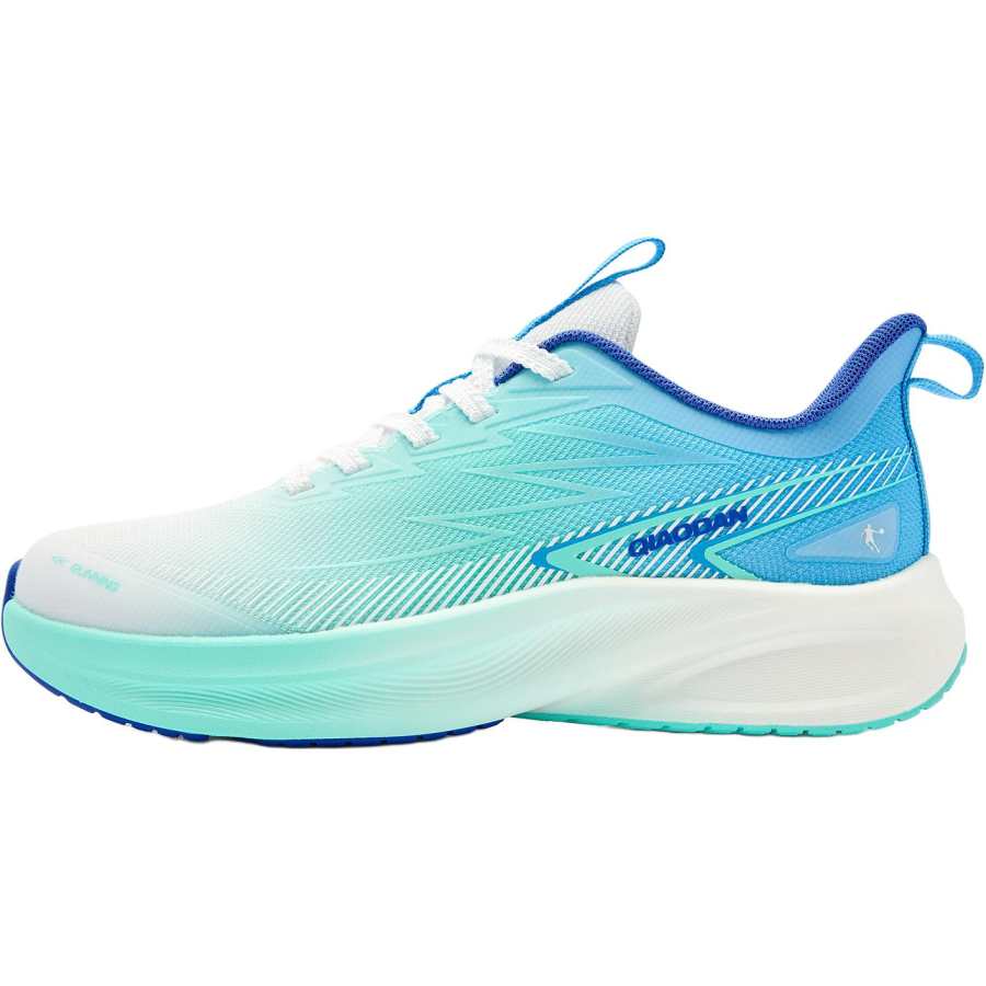 QIAODAN Light Speed 2.0 Fabric Low top Running Shoes Jordan White Hatsune Miku Green Unisex