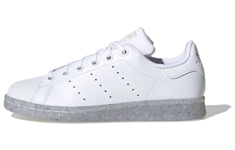 Adidas Originals STAN SMITH J Low top Kids' Skateboarding Shoes White Gray Dot Teenagers