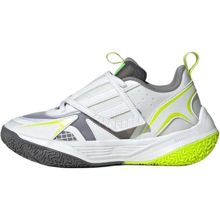 Adidas Adidas XENOBURST Slip Resistant Abrasion Resistant Low top Children's Basketball Shoes White Gray Green Kids'