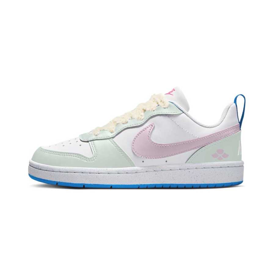 Nike Nike Court Borough Starry Sleep, Moon Surge Slip Resistant Low top Kids' Skateboarding Shoes Pink Green Teenagers
