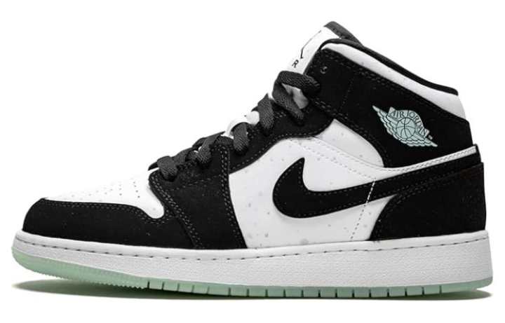 Jordan Jordan 1 Mid White Black Teal Tint GS