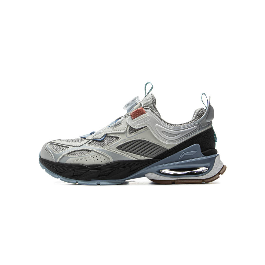Li-Ning YOUNG Li Ning YOUNG Sports Life Collection Comfortable Kids Lifestyle Shoes Shark Gray/Light Lime Kids'