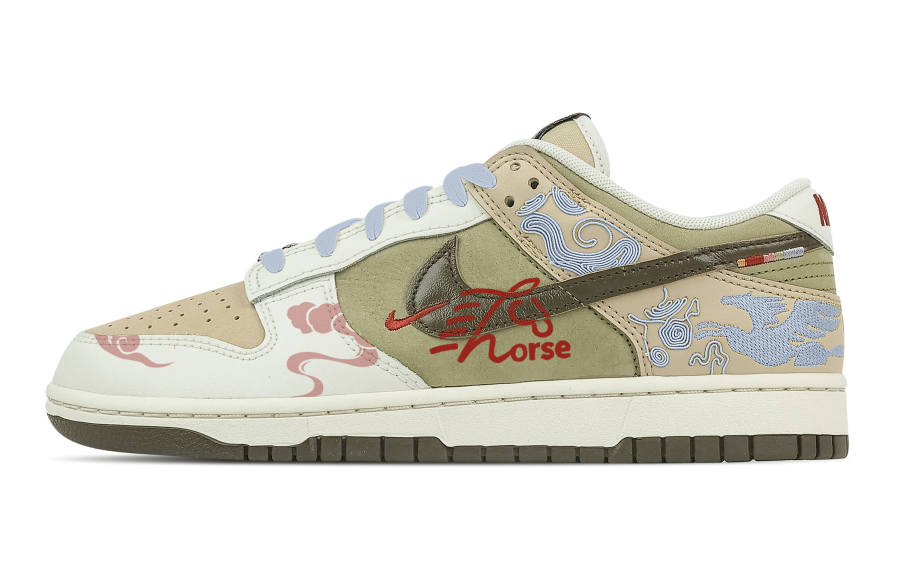 Nike Nike Dunk Spring Festival Wish Leather Low top Skateboard Shoes Men's Beige