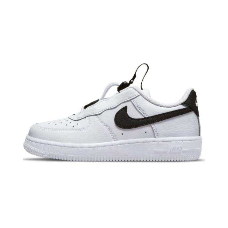 Nike Nike Air Force 1 Low top Kids' Skateboarding Shoes Black White Children Aged 3 7 Years Old