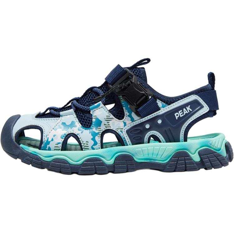 PEAK Synthetic Leather, Textile Slip Resistant Abrasion Resistant Low top Sandal Dark Blue Kids'