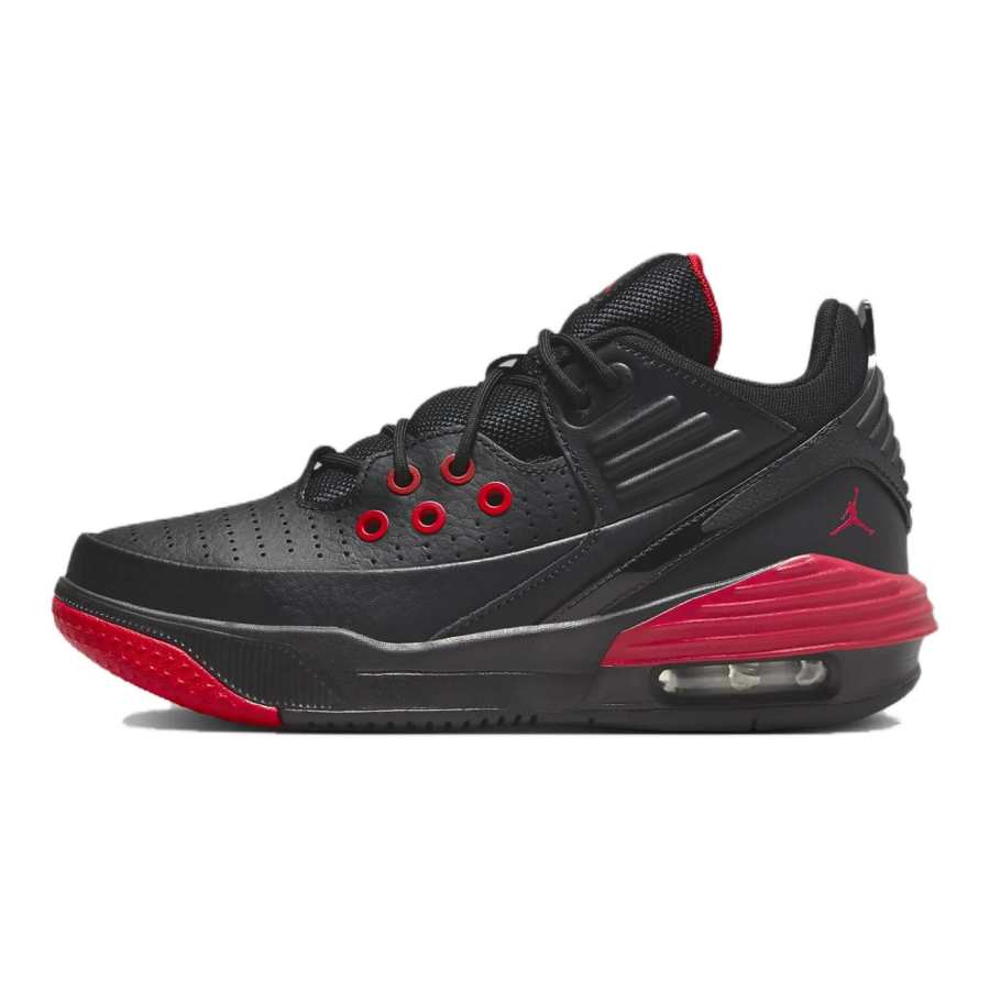 Jordan Jordan Max Aura 5 Low top Basketball Shoes Black Red Unisex