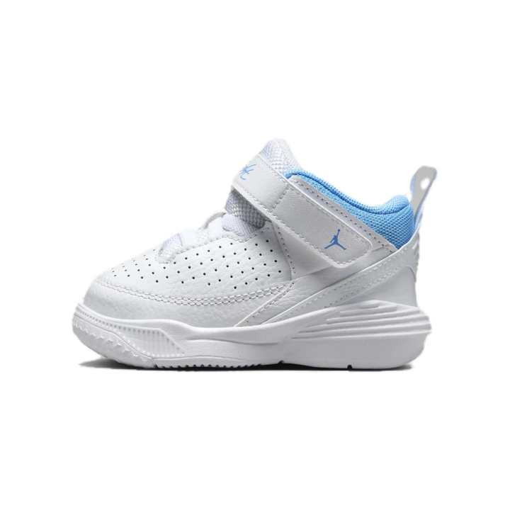 Jordan Baby Jordan Max Aura 5 Comfortable Slip Resistant Cushioning Low top Toddler Shoes White Blue