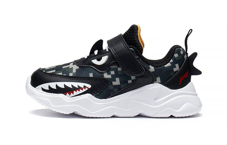 Li-Ning YOUNG LINING YOUNG Slip-Resistant Cushioning Wear-Resistant Kids Lifestyle Shoes Black Children Aged 3-7 Years Old