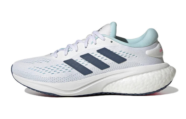 Adidas Adidas Supernova 2 J Comfortable Abrasion Resistant Breathable Low top Kids' Running Shoes White Blue