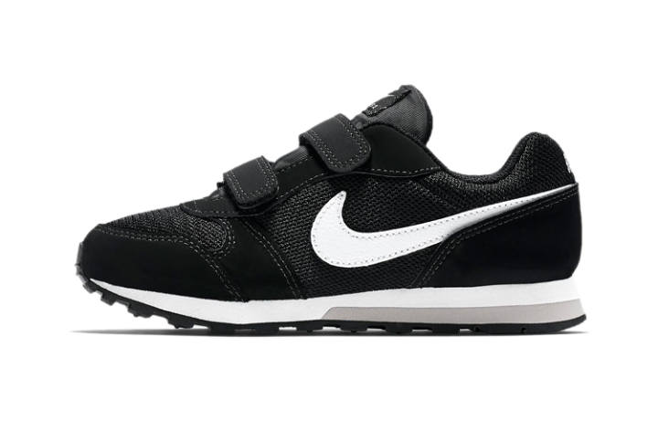 Nike Nike MD Runner 2 Slip Resistant Cushioning Low top Kids' Running Shoes Black White Children Aged 3 7 Years Old
