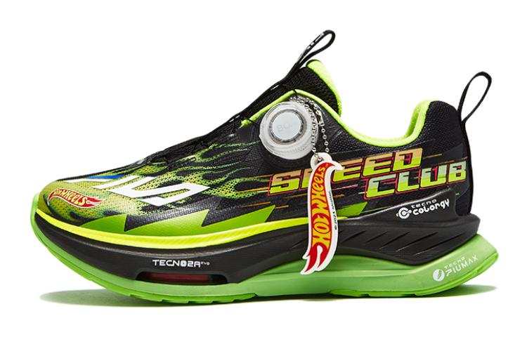 FILA KIDS Cushioning Low top Kids' Running Shoes Black Green Teenagers