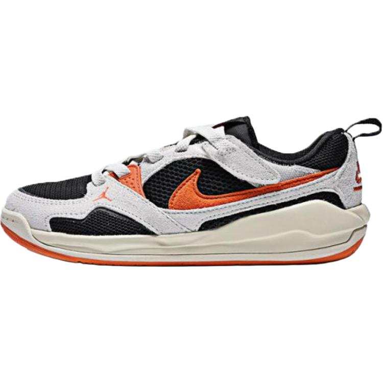 Jordan Jordan CMFT Era Low top Children's Basketball Shoes Black White Orange Children Aged 3 7 Years Old