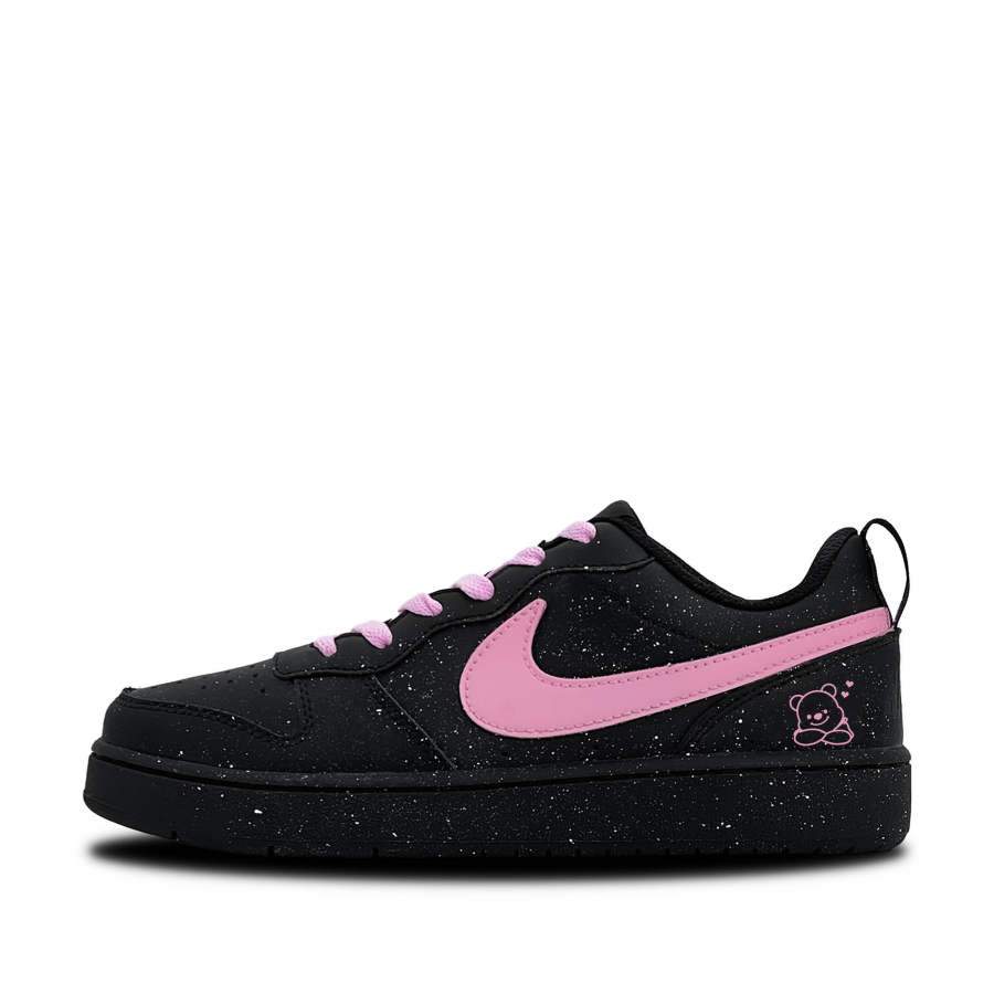 Nike Nike Court Borough Cute Pink Bear Cub Leather Slip Resistant Abrasion Resistant Low top Skateboard Shoes