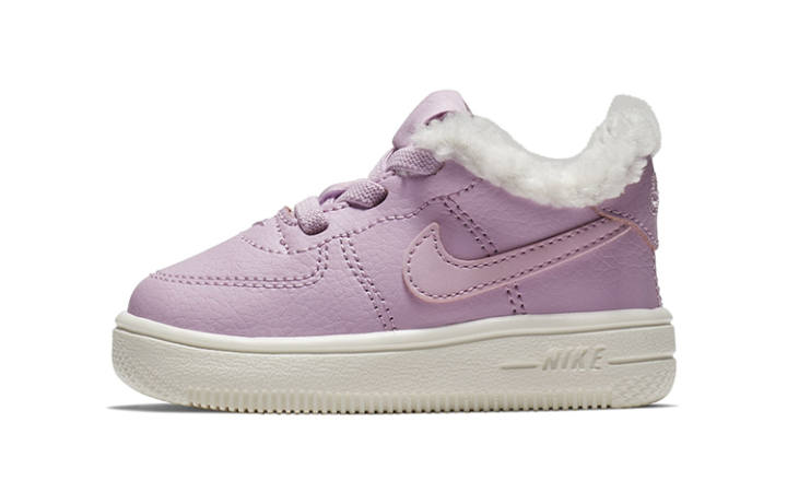 Nike Nike Air Force 1'18 SE Comfortable Abrasion Resistant Slip Resistant Low top Toddler Shoes Light Pink
