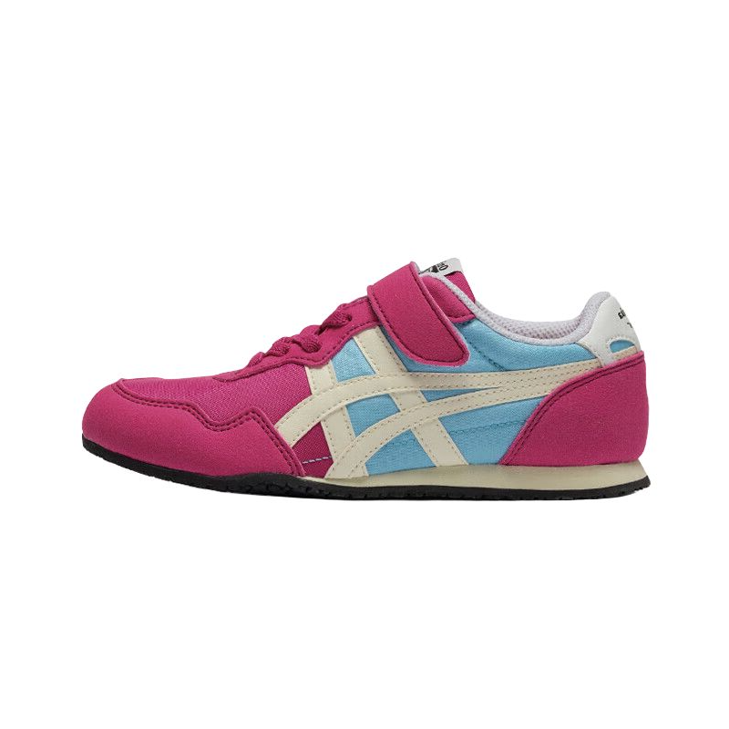 Onitsuka Tiger Anti Slip Wear Resistant Low Top Kids Lifestyle Shoes Pink Blue Kids'