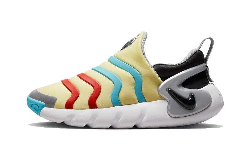 Nike Nike Dynamo GO Slip Resistant Cushioning Abrasion Resistant Low top Kids Lifestyle Shoes Yellow Blue Kids'