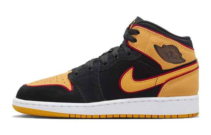 Jordan Jordan 1 Mid SE Black Vivid Orange GS
