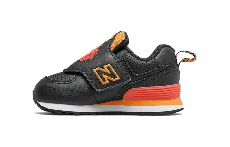 New Balance New Balance Comfortable Cushioning Abrasion Resistant Breathable Low top Toddler Shoes Black Orange Infant And Toddler