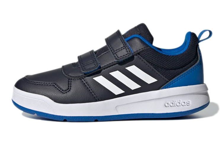 Adidas Adidas TENSAUR Abrasion Resistant Slip Resistant Low top Kids' Skateboarding Shoes Black Blue Kids'