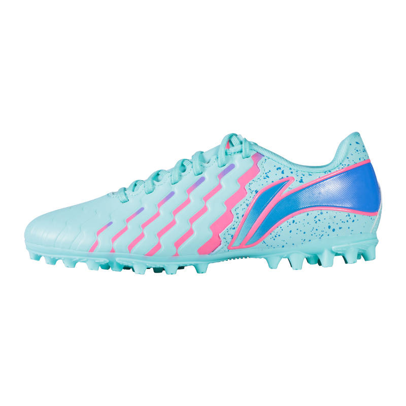 Li-Ning YOUNG Li Ning YOUNG Slip Resistant, Abrasion Resistant, Cushioning, Breathable Low top Soccer Shoes Fluorescent Lotus Pink