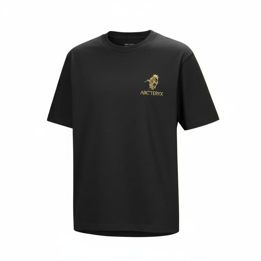 Arcteryx KRAGG T Shirts Unisex Black/Black Crew Neck Moderate