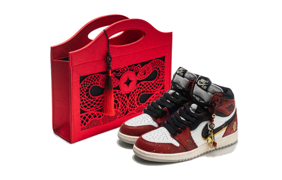Jordan Jordan Air Jordan 1 Leather Abrasion Resistant High top Children's Basketball Shoes Red Teenagers