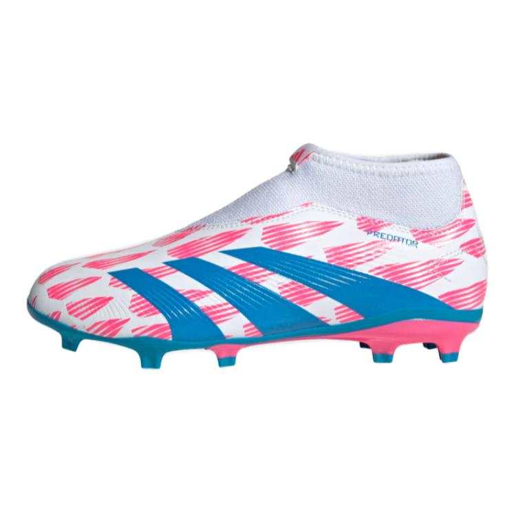 Adidas Adidas PREDATOR LEAGUE Soft And Comfortable Slip Resistant Abrasion Resistant Low top Kids' Soccer Shoes Pink Kids'