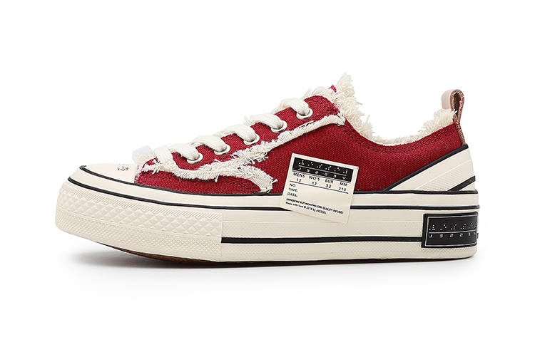 XVESSEL VESSEL G.O.P. Lows Low top Kids' Skateboarding Shoes Burgundy Children Aged 3 7 Years Old