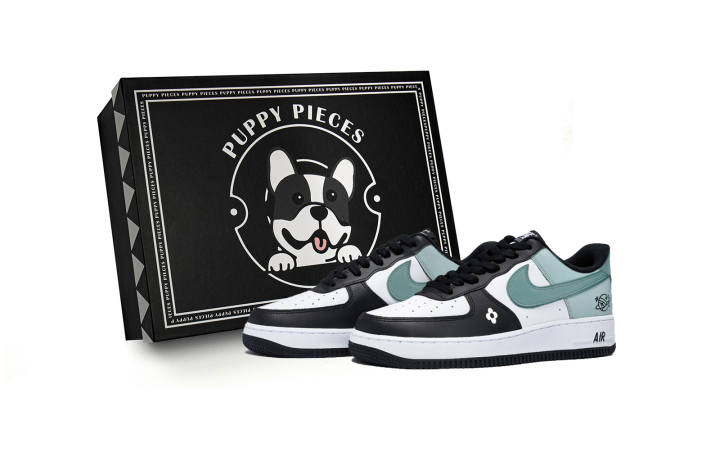 Nike Nike Air Force 1 Leather Low top Kids' Skateboarding Shoes White Tiffany Teenagers