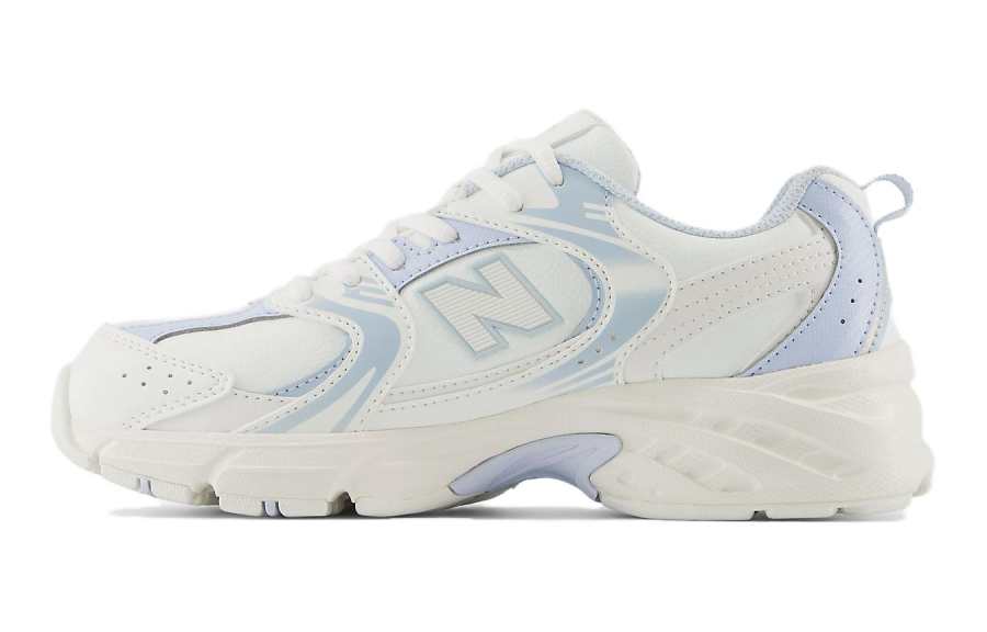 New Balance New Balance Abrasion Resistant Low top Kids' Running Shoes White Blue Teenagers