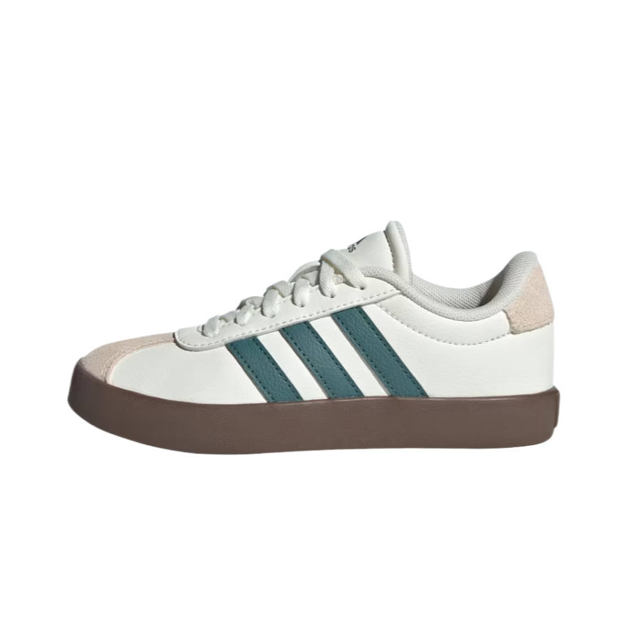 Adidas Adidas VL COURT 3.0 Kids' Skateboarding Shoes Ecru Ancient Blue Green Magic White Kids'